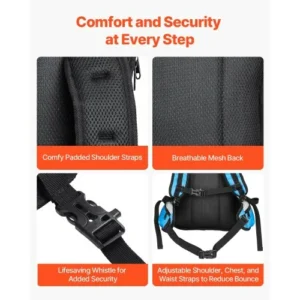 VEVOR Σακίδιο Ενυδάτωσης 3L TPU για Ποδηλασία, Πεζοπορία, Τρέξιμο, Κάμπινγκ DXKSDBLSCYK03BB5MV0 - Image 5