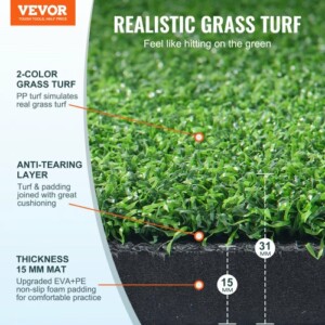 VEVOR Χλοοτάπητας Γκολφ 5x4ft για Προπόνηση Εσωτερικού & Εξωτερικού Χώρου  DYJQDDYJQD5XYJWJ0V0 - Image 2