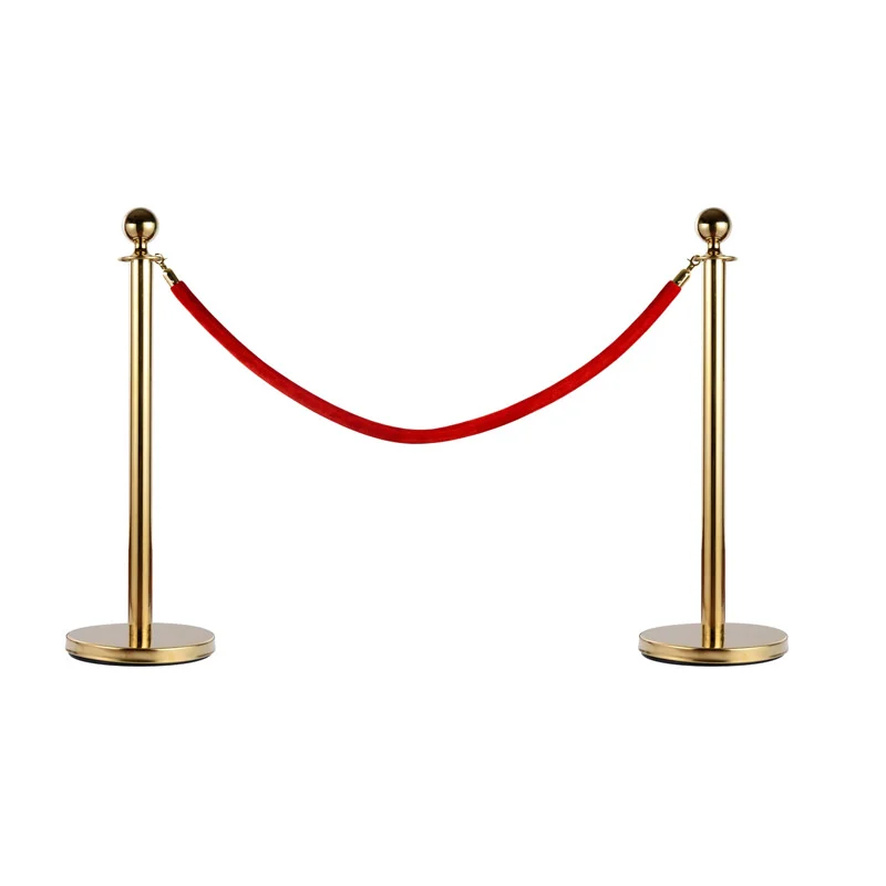 Σετ Διαχωριστικά Κολωνάκια από Ανοξείδωτο Ατσάλι με Σχοινί 1.5 m Χρώματος Χρυσό 2 τμχ HOMCOM E11-002GD Σετ Διαχωριστικά Κολωνάκια από Ανοξείδωτο Ατσάλι με Σχοινί 1.5 m Χρώματος Χρυσό 2 τμχ HOMCOM E11-002GD