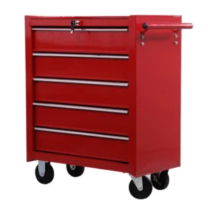 HomCom Trolley Toolbox for workshop, κόκκινο, 67,5x33x77cm E2-0004 - Image 8
