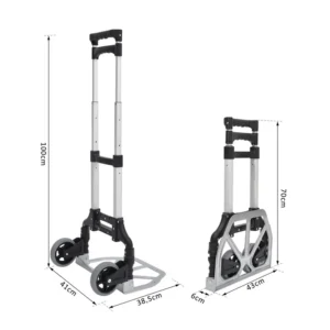Πτυσσόμενο Καρότσι Μεταφοράς 70 Kg 410 x 385 x 1000 mm HOMCOM E7-0006 - Image 7