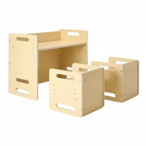 VEVOR Σετ Τραπεζιού και Καρεκλών Montessori για Νήπια από Ξύλο ETDNZY265201MXF9VV0 - Image 8