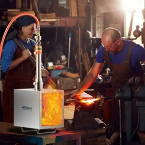 VEVOR  Φορητός Προπάνιος Φούρνος 1 Καυστήρα Σιδηρουργίας 2600°C Μαχαίρι Μετάλλου Τετράγωνος FXDZL1GSYFGGL8TBVV0 - Image 7