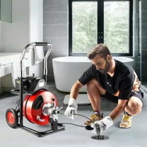 VEVOR 23μ x 9.5χιλ Καθαριστής Αποχέτευσης για Σωλήνες 32-100χιλ, Φορητός Ηλεκτρικός Καθαριστής με Κοπτικά  GDSTJ75FTX3-80001V2 - Image 7