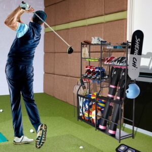 VEVOR  Οργανωτής Γκαράζ Γκολφ: Βάση για 2 Τσάντες, Ράφι για Μπαστούνια και Μπάλες GEFSNJHSF0G2GAR4SV0 - Image 7