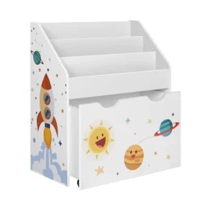 Ξύλινη Παιδική Βιβλιοθήκη 62.5 x 29.5 x 70 cm Songmics GKR41WT