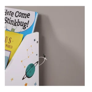 Ξύλινη Παιδική Βιβλιοθήκη 62.5 x 29.5 x 70 cm Songmics GKR41WT - Image 4