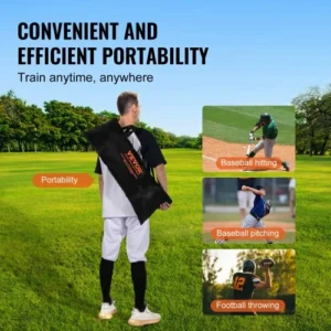 VEVOR Δίχτυ Προπόνησης Ποδοσφαίρου 6x6 ft με 5 Στόχους, Κόκκινο  GLQW66YC0000MVBSYV0 - Image 5