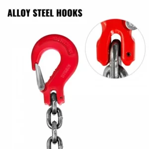 Αλυσίδα Ανύψωσης 4 Ποδιών VEVOR G80, 8MM X 1M, 4T/8800LBS  GLSJG80SZGL8MMX1MV0 - Image 4