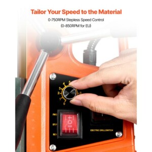 VEVOR Μαγνητική Δράπανο Πίεσης 1400 W, Ρυθμιζόμενη Ταχύτητα 0-850 RPM GSCLZCSGSDP5WQCFH001V2 - Image 3