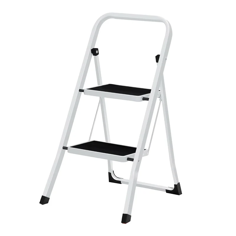 Πτυσσόμενη Σκάλα από Ατσάλι 2 Σκαλιών Songmics GSL12WT Πτυσσόμενη Σκάλα από Ατσάλι 2 Σκαλιών Songmics GSL12WT