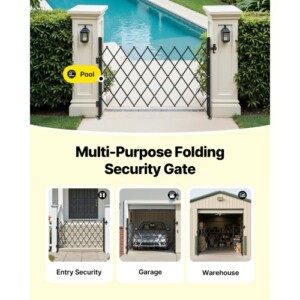 VEVOR Πτυσσόμενη Κλειδωτή Πόρτα Ασφαλείας 66.93 x 51.57 in GZDZDAQM5157ODKJ1001V0 - Image 5