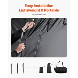 VEVOR Εξωτερική Αδιάβροχη Σκηνή Αποθήκευσης Ποδηλάτων για 4-5 Ποδήλατα HDZXCP62735FOC1E6V0 - Image 4