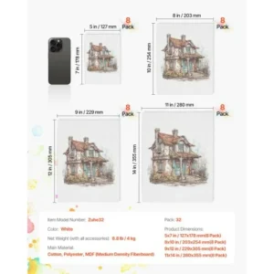 VEVOR Σετ 32 Καμβάδων Ζωγραφικής Πολλαπλών Μεγεθών HHFB57IN810I5VDYJV0 - Image 6