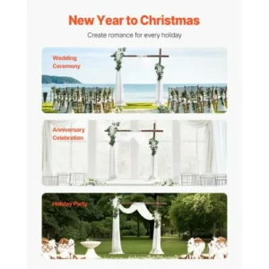 VEVOR Σετ Τεχνητών Λουλουδιών Γάμου Λευκό με 2 Τεμ. Λουλούδια & 1 Τεμ. Υφάσματα HLGMHTJ3JTBSM0INQV0 - Image 5