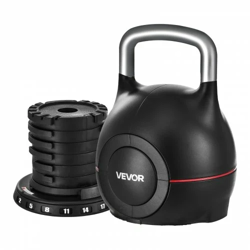 VEVOR Ρυθμιζόμενο Kettlebell με 7 Επίπεδα Βάρους (2-20 kg) HLKDHS20KG004GE4C002V0