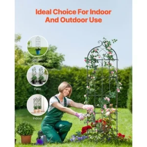 VEVOR Σετ 4 Μεταλλικών Στηριγμάτων Αναρρίχησης Φυτών 71x20 in Ανθεκτικά στη Σκουριά HPJHX6JTH71WWTFZ4V0 - Image 5