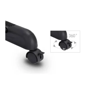 Μεταλλική Διπλή Κρεμάστρα Ρούχων Δαπέδου 91-160 x 43 x 93-168 cm με Ρόδες Costway HW53834 - Image 4