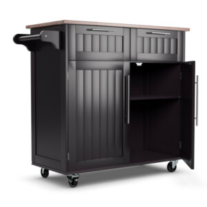 Costway Κουζινοκαρότσι με Συρτάρια και Ντουλάπια 94 x 45