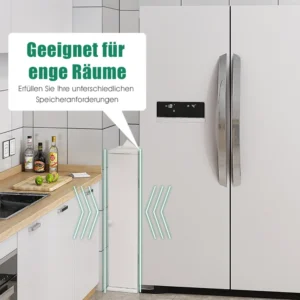 Costway Ντουλάπι Χαρτιού Υγείας με 3 Αποσπώμενα Ράφια 15 x 16 x 69 εκ. Λευκό HW67324WH - Image 4