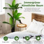 Costway Τεχνητή Μπανανιά 150 εκ. Τροπική Πράσινη Φοίνικας HZ10100 - Image 4