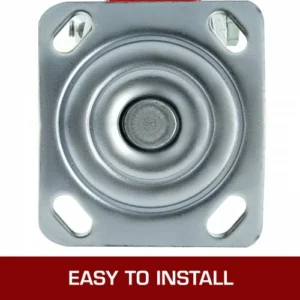 VEVOR Σετ 4 Ρόδες 6x2" (2 Σταθερές, 2 Περιστρεφόμενες με Φρένο) Πολυουρεθάνης, 1000lbs/Ρόδα  JL6IN2WXPSJ2DXTXHV0 - Image 5