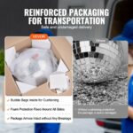 VEVOR  Ασημένια Ντίσκο Μπάλα 16" με Κρίκο Κρεμάσματος  JMDSKQ16INCHT019EV0 - Image 5