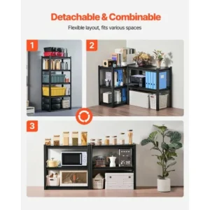 VEVOR Ράφια Αποθήκευσης 5 Επιπέδων 16" Β x 32" Π x 63" Υ για Γκαράζ JSBSXHJ16326QJTGOV0 - Image 4