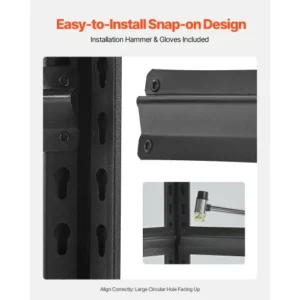 VEVOR Ράφια Αποθήκευσης 5 Επιπέδων 16" Β x 32" Π x 63" Υ για Γκαράζ JSBSXHJ16326QJTGOV0 - Image 5