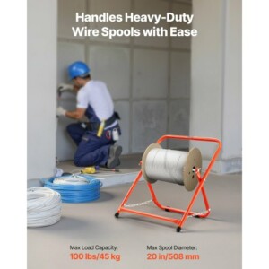VEVOR Πτυσσόμενη Βάση Καρούλιου Βαρέως Τύπου για Καλώδια Ηλεκτρολογικά Βιομηχανικά JSZJFXQZDJSGIKT09001V0 - Image 2