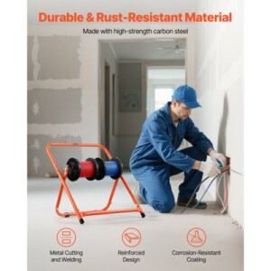 VEVOR Πτυσσόμενη Βάση Καρούλιου Βαρέως Τύπου για Καλώδια Ηλεκτρολογικά Βιομηχανικά JSZJFXQZDJSGIKT09001V0 - Image 3