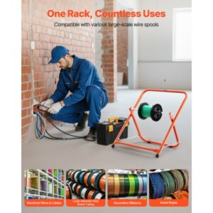 VEVOR Πτυσσόμενη Βάση Καρούλιου Βαρέως Τύπου για Καλώδια Ηλεκτρολογικά Βιομηχανικά JSZJFXQZDJSGIKT09001V0 - Image 5