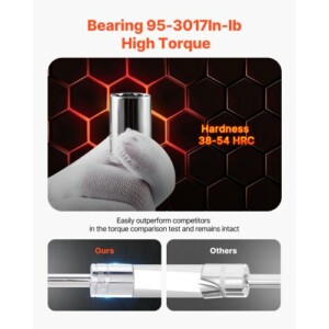 VEVOR Σετ Καρυδάκια 450 Τμχ με 6.4/9.5/12.7 mm Δίσκο και Πορτοκαλί Συρτάρι JXGJ143812SAEFGIH002V0 - Image 3