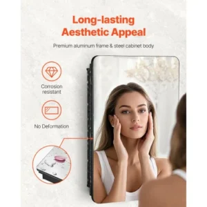 VEVOR Ντουλάπι Φαρμάκων 42x70 εκ. με Ρυθμιζόμενα Ράφια και Καθρέφτη JXYJJXJ16527RZTDFV0 - Image 3