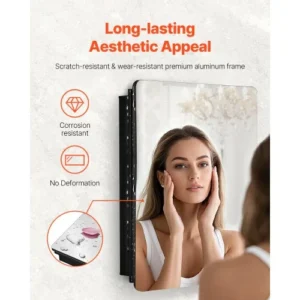 VEVOR Ντουλάπι Φαρμάκων 24" x 30" με Ρυθμιζόμενα Ράφια και Καθρέφτη JXYJJXJ2430IYDJW2V0 - Image 3