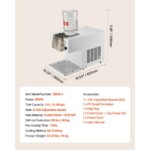 VEVOR Μηχανή Παραγωγής Χιονιού 40KG/24H, Ηλεκτρικό Μηχάνημα Θρυμματισμού Πάγου με Ανοξείδωτη Λεπίδα & Δοχείο 1.8L, Γρήγορη Προ-Ψύξη 90S για Οικιακή Χρήση & Μικρές Συγκεντρώσεις JYNBJFL40KG2DH503001V2 - Image 6