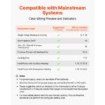 VEVOR Προγραμματιζόμενος Θερμοστάτης 7 Ημερών για Συστήματα Θέρμανσης & Ψύξης KBCHWQRBKD2499VQT001V9 - Image 2