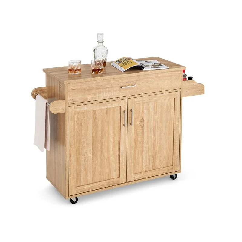 Ξύλινο Τρόλεϊ Κουζίνας 116 x 40 x 85 cm Costway KC51983NA Ξύλινο Τρόλεϊ Κουζίνας 116 x 40 x 85 cm Costway KC51983NA