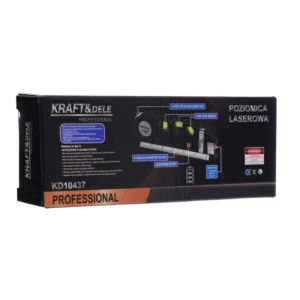 Μέτρο - Αλφάδι με Γραμμή Laser 250 cm Kraft&Dele KD-10437 - Image 6