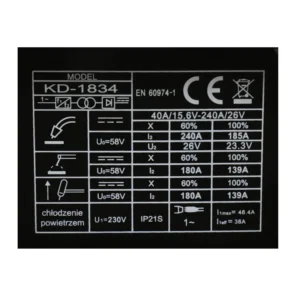 Ηλεκτροκόλληση Inverter MIG / MAG MMA TIG-LIFT 240A IGBT PWM Kraft&Dele KD-1834 - Image 4