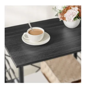 Μεταλλικό Τρόλεϊ Κουζίνας με 3 Ράφια 60 x 40 x 89 cm Χρώματος Μαύρο VASAGLE KKS060B42 - Image 2