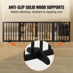 VEVOR  Πτυσσόμενη Καφέ Ελεύθερη Πόρτα Κατοικίδιων 24x80.3 ίντσες KZDMZCWMZSMZLXSCXV0 - Image 3