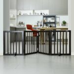 VEVOR  Πτυσσόμενη Καφέ Ελεύθερη Πόρτα Κατοικίδιων 24x80.3 ίντσες KZDMZCWMZSMZLXSCXV0 - Image 7