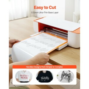 VEVOR Γυαλιστερό Λευκό Θερμοκολλητικό Βινύλιο 304.8 x 7260mm KZMJC12INCH2WRGJM001V0 - Image 2