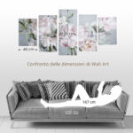 HOMCOM Canvas Prints Flowers, Ξύλο πεύκου για το σπίτι και το γραφείο, 200x100cm, Πολύχρωμο L00-020 - Image 4