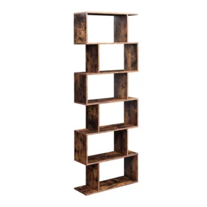 Ξύλινη Βιβλιοθήκη με 6 Ράφια 70 x 24 x 190.5 cm VASAGLE LBC61BX - Image 4