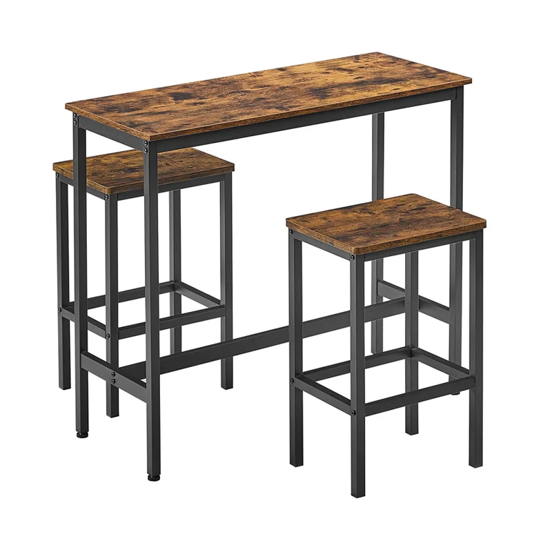 Σετ Μεταλλικό Ορθογώνιο Τραπέζι - Bar 100 x 40 x 90 cm με 2 Σκαμπό VASAGLE LBT218B01 Σετ Μεταλλικό Ορθογώνιο Τραπέζι - Bar 100 x 40 x 90 cm με 2 Σκαμπό VASAGLE LBT218B01