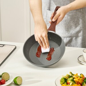 VEVOR Σετ 3 Αντικολλητικών Τηγανιών Αλουμινίου σε Γκρι απόχρωση LCGSJTMFSTC9SVAUG001V0 - Image 7