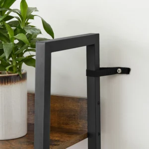 VASAGLE Ρουστίκ Ραφιέρα Σκάλας 4 Επιπέδων 33.8x30x140cm ALINRU LLS108B01 - Image 5