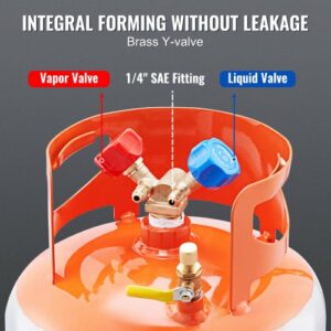 VEVOR Ανάκτηση Ψυκτικού 50lb Δεξαμενή 400 PSI Y Βαλβίδα LMHSGWFDK501495VYV0 - Image 5